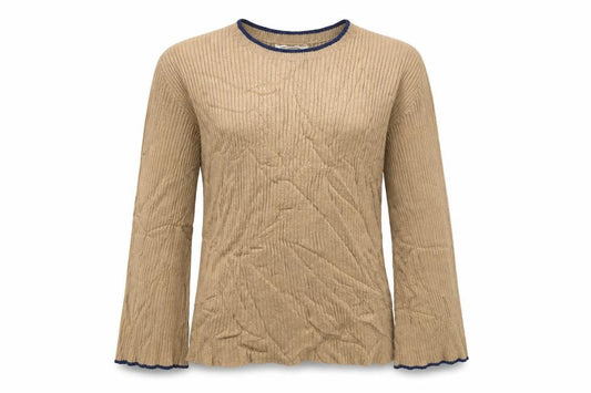 Front view of Zara girls’ brown jumper, size 12-13, years
