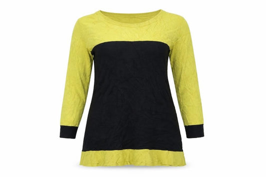 Front view of F&F women’s black basic t-shirt, size UK 10