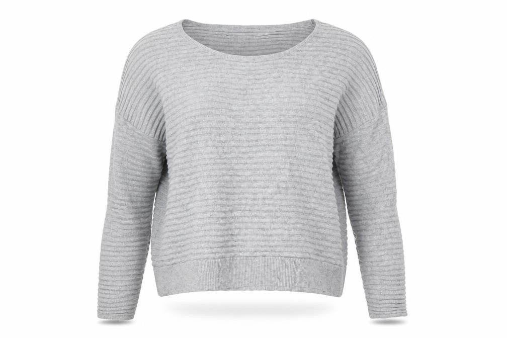 Mango Womens Grey  Knit Pullover Jumper Size M