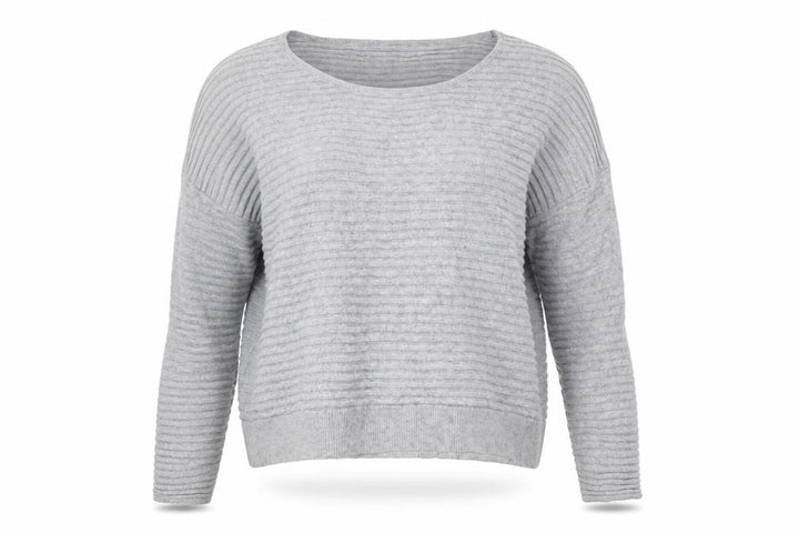 Mango Womens Grey Knit Pullover Jumper Size M