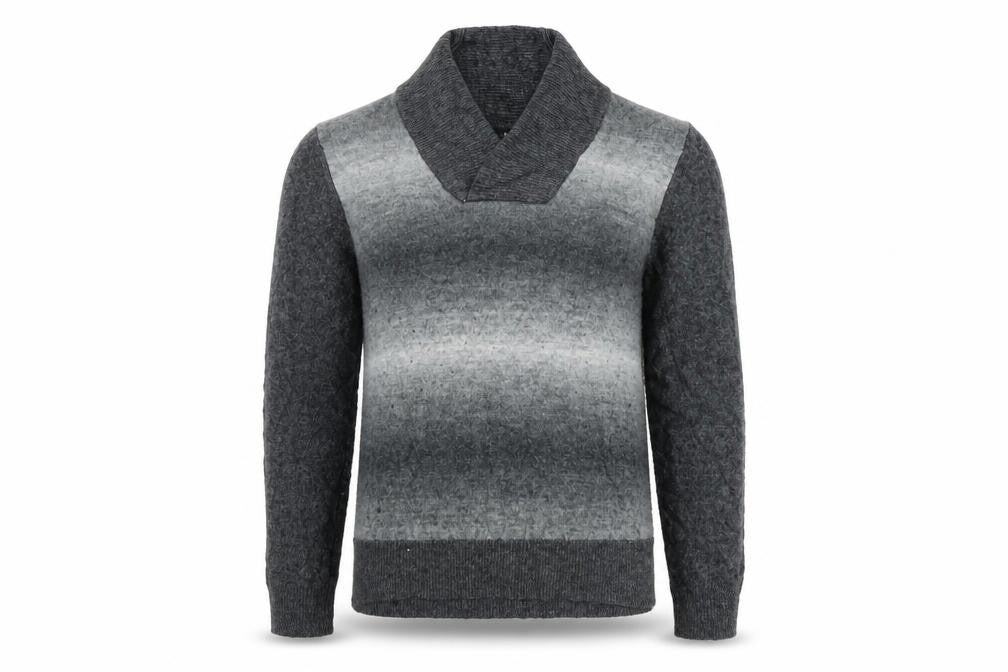 Front view of H&M men’s grey jumper, size L