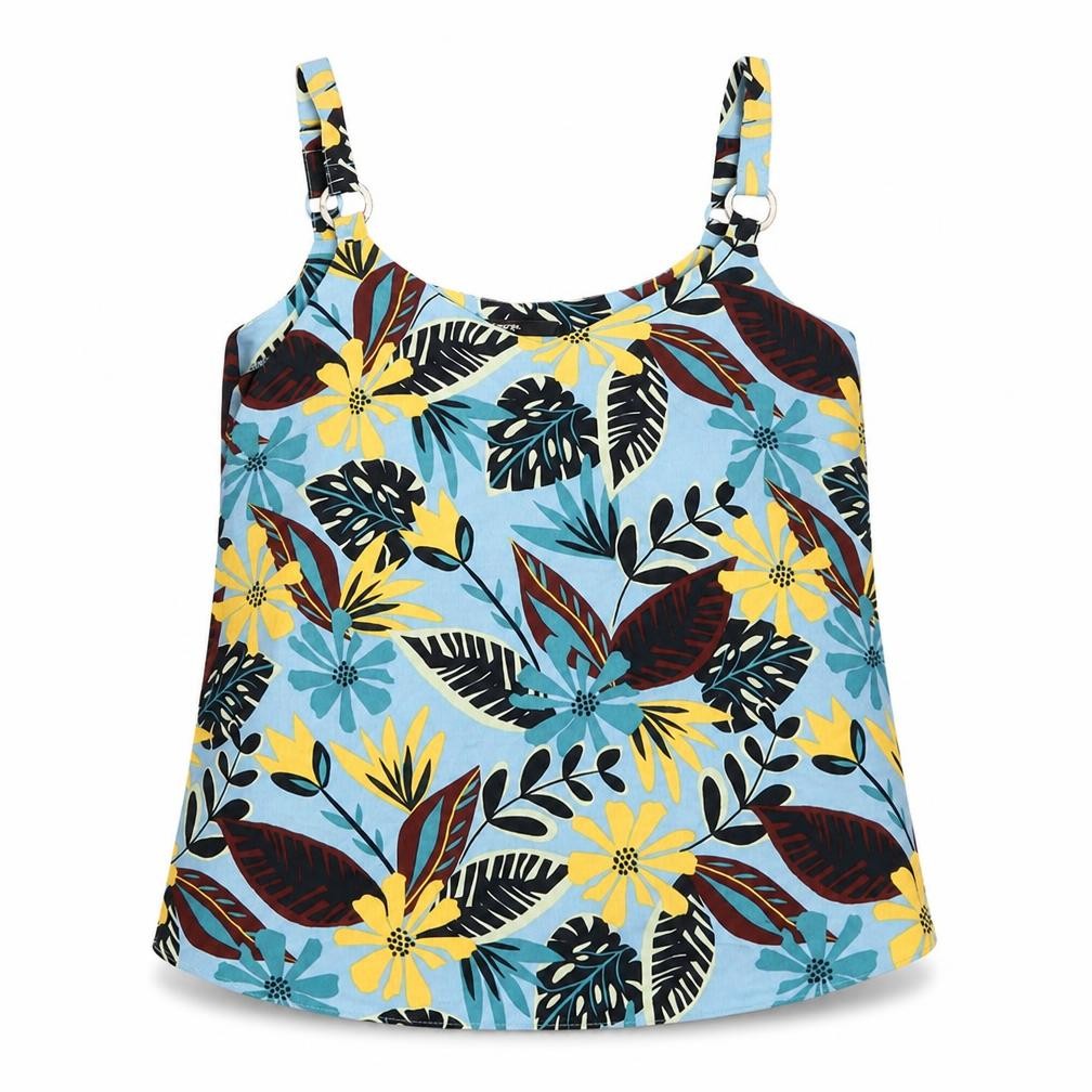 George Womens Blue Floral  Camisole Tank Size 8