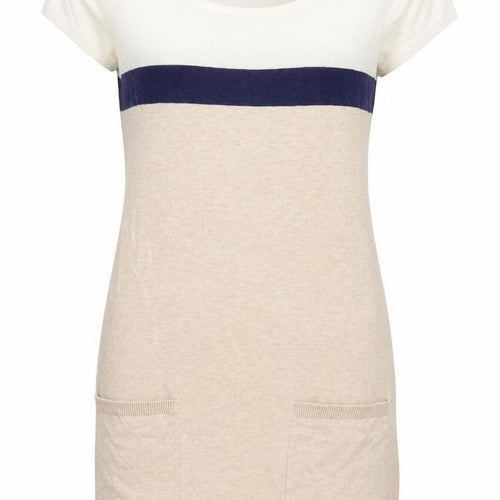 Matalan Womens Beige Striped  Shirt Dress  Size 8