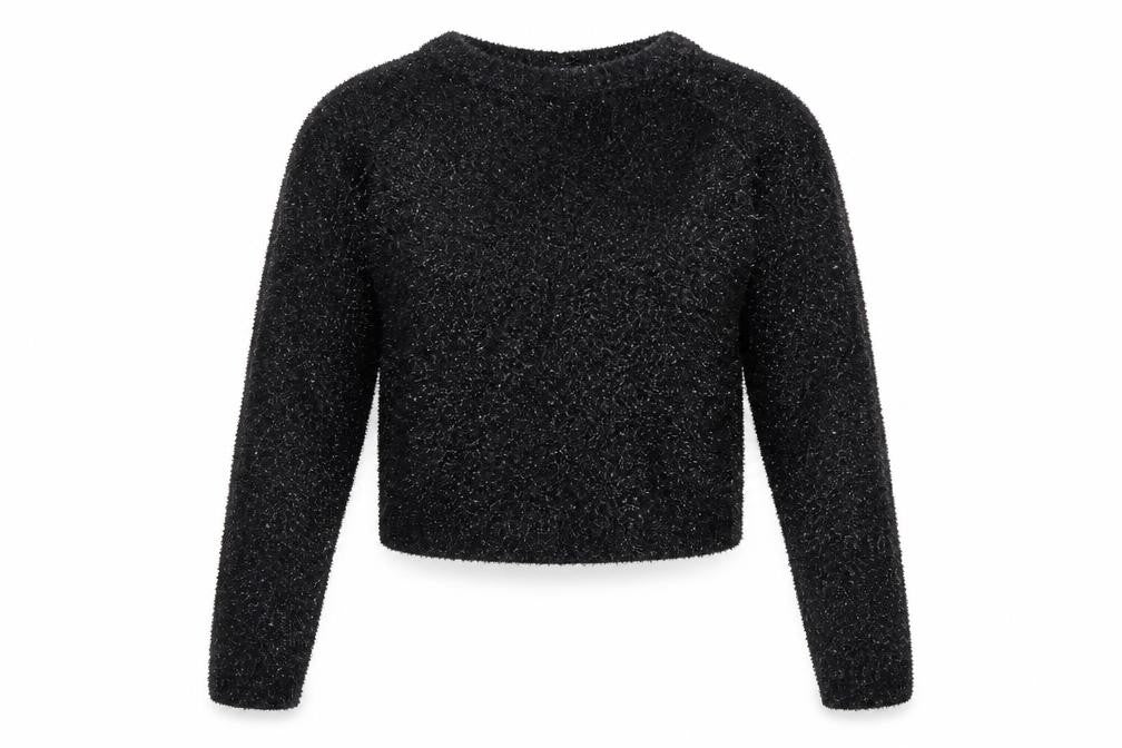 Front view of H&M women’s black jumper, size S