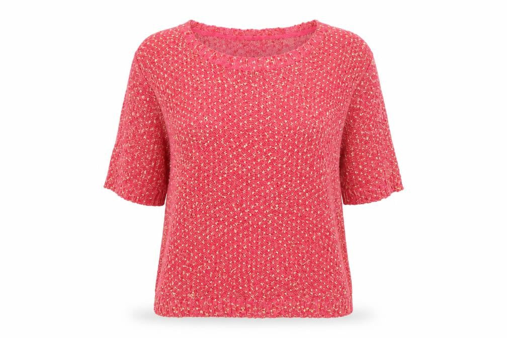 Front view of H&M women’s pink jumper, size M