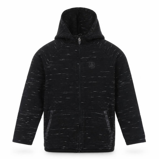 Front view of George boys’ grey full zip hoodie, size 7-8, years