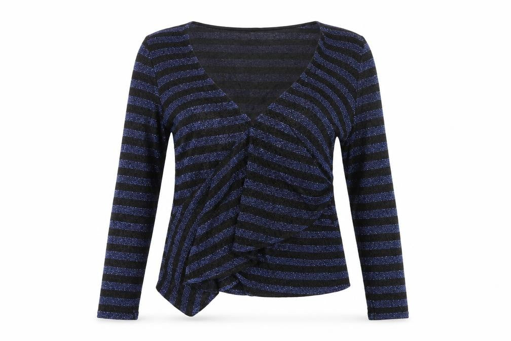 Front view of Zara women’s blue jumper, size M