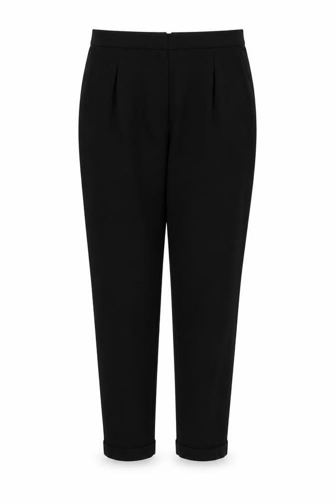 Preworn Womens Black   Trousers  Size 16 L26 in