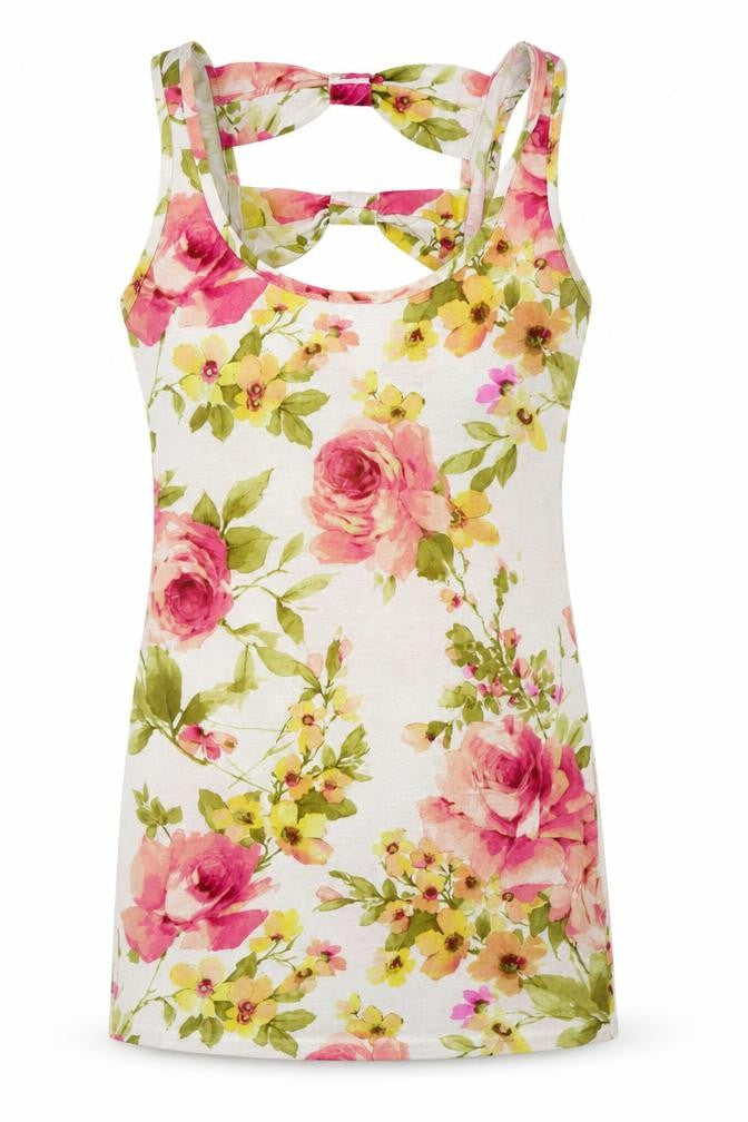 New Look Womens White Floral  Fit & Flare  Size 8