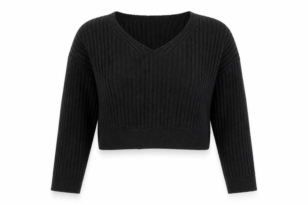 Front view of New Look women’s black jumper, size M