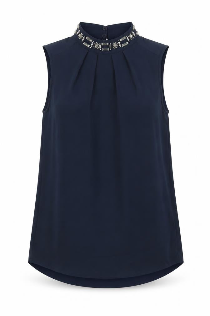 H&M Womens Blue   Basic Tank Size 8
