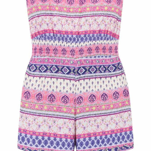 New look  Womens Pink Argyle/Diamond  Jumpsuit One-Piece Size 8