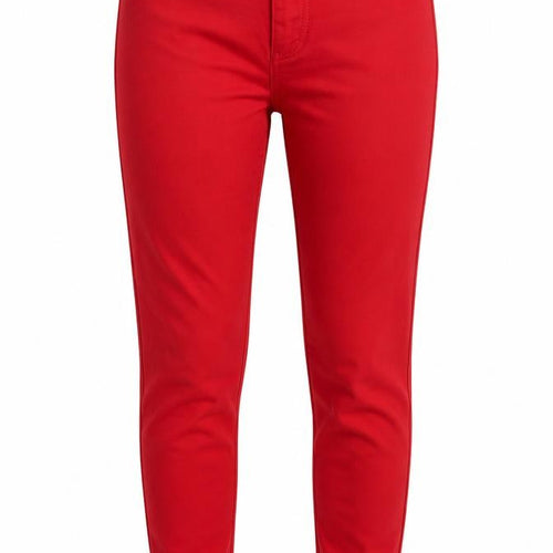 Denim & Co  Womens Red Houndstooth  Skinny Jeans Size 10 L29 in
