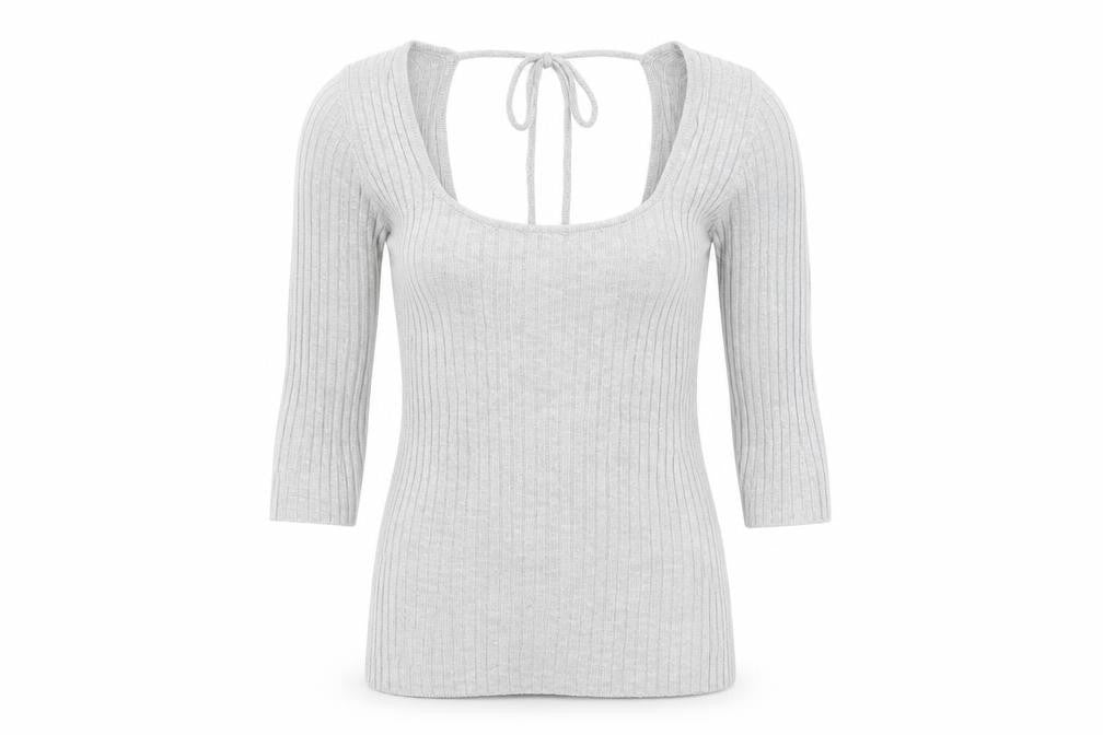 Next Womens Grey  Knit Pullover Jumper Size 8