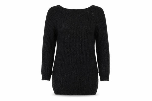 Front view of Next women’s black a-line, size UK 12