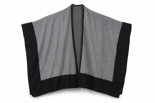 Front view of Preworn women’s grey shawl/wrap