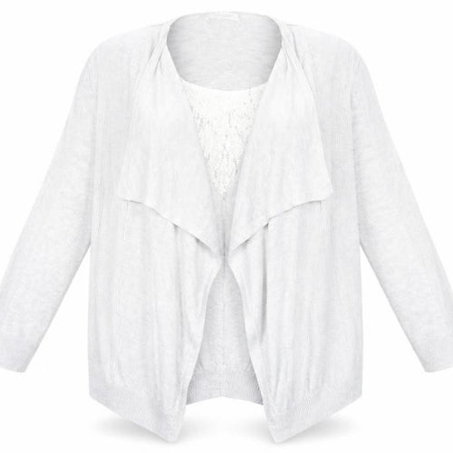 Marks and Spencer Womens Grey  Knit Cardigan Jumper Size 8