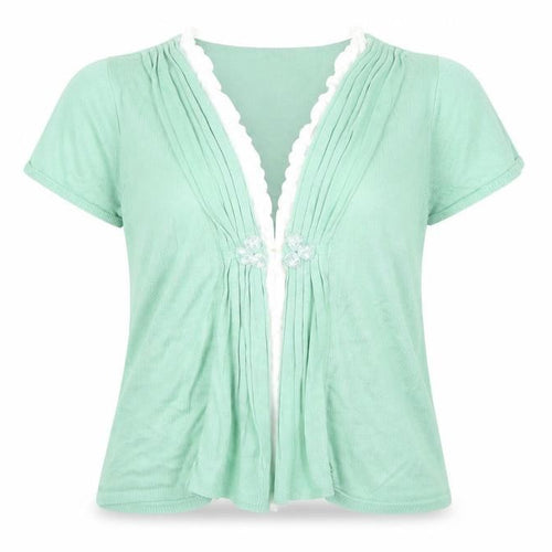 Per Una Womens Green  Knit Cardigan Jumper Size 16