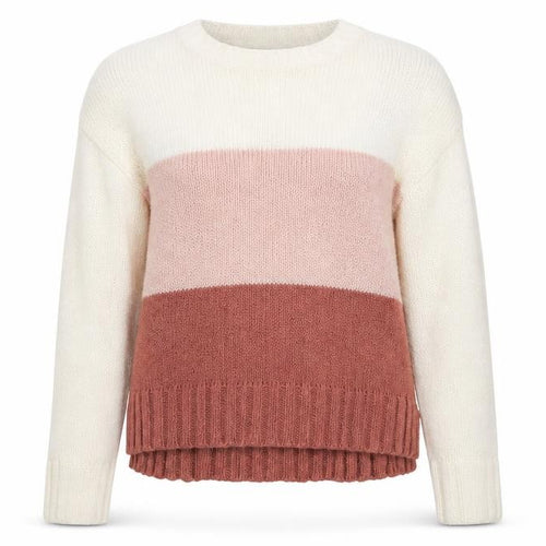New Look Girls Ivory Striped Knit Pullover Jumper Size 14-15 Years