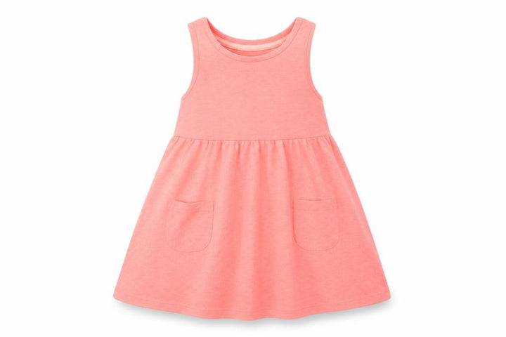 Nutmeg Girls Orange Jersey Tank Dress Size 2-3 Years