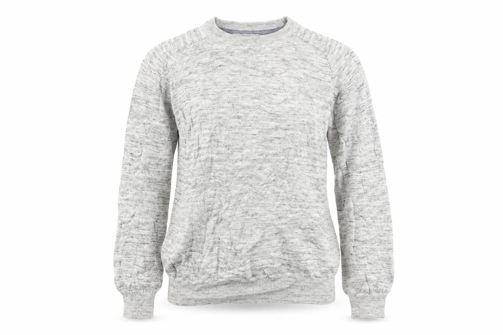 Front view of L.O.G.G women’s grey jumper, size S