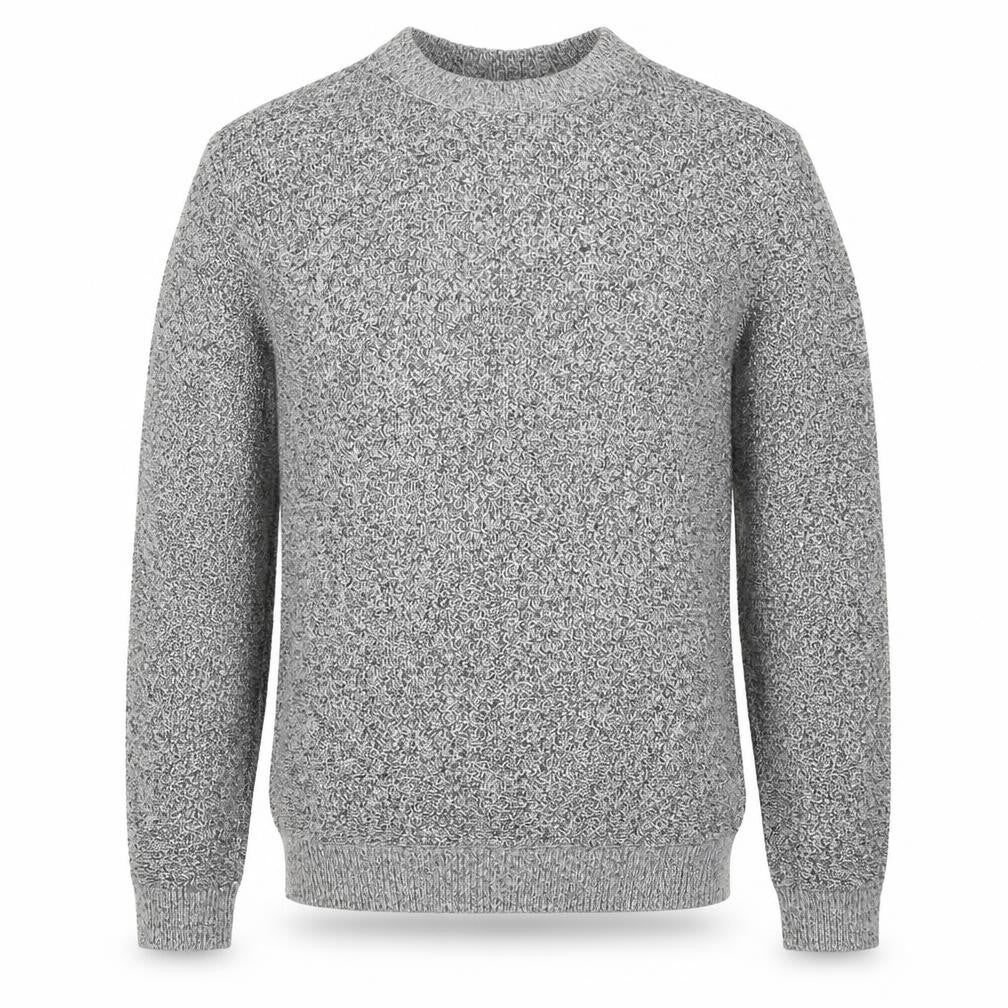 Front view of L.O.G.G men’s grey jumper, size S