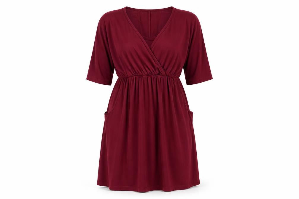 Front view of Blooming Marvellous women’s purple a-line, size UK 10