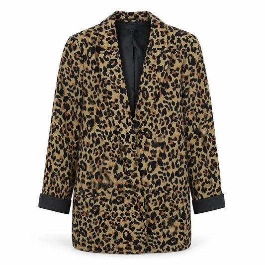 Front view of Next women’s multicoloured animal print jacket blazer, size UK 6
