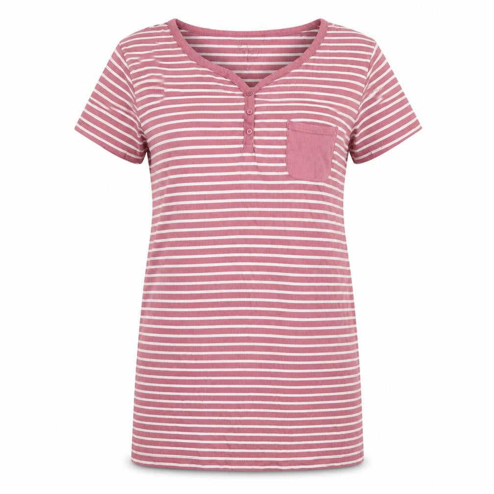Primark Womens Pink Striped  T-Shirt Dress  Size 14