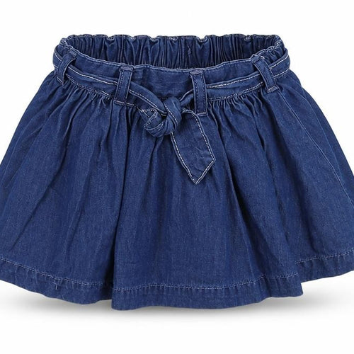 NEXT Girls Blue  Denim Pleated Skirt Size 3-6 Months