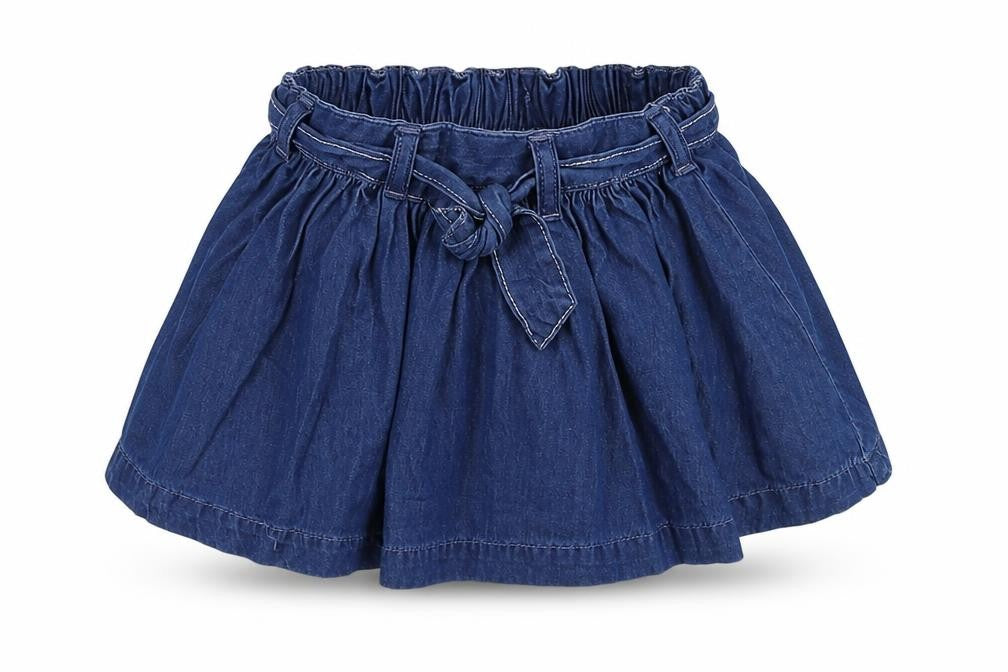 NEXT Girls Blue  Denim Pleated Skirt Size 3-6 Months