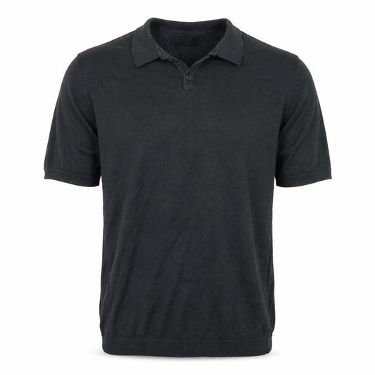 Front view of ASOS men’s grey polo, size M