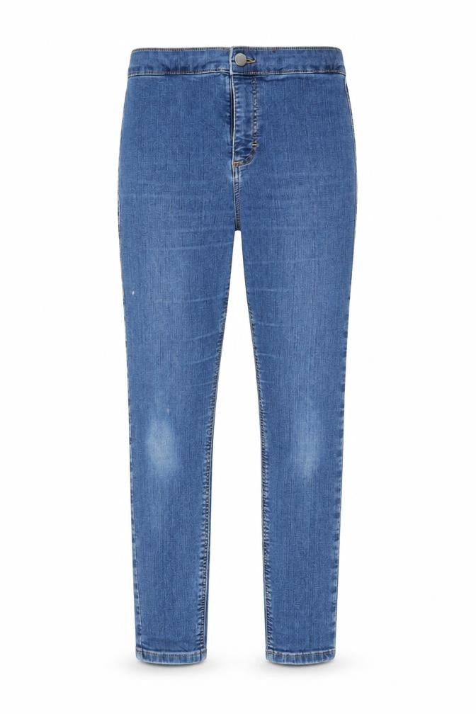Topshop Womens Blue  Denim Straight Jeans Size 30 L24 in