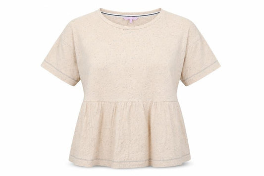 Front view of Next women’s pink basic t-shirt, size UK 8