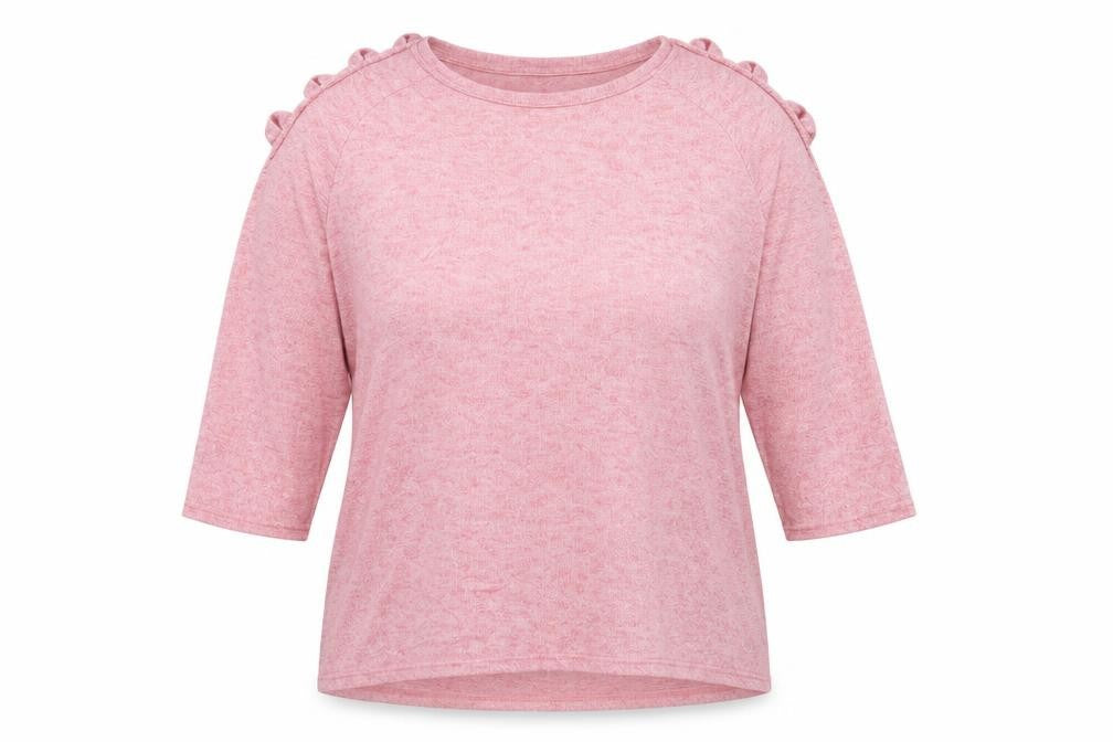 Front view of Papaya women’s purple jumper, size UK 20
