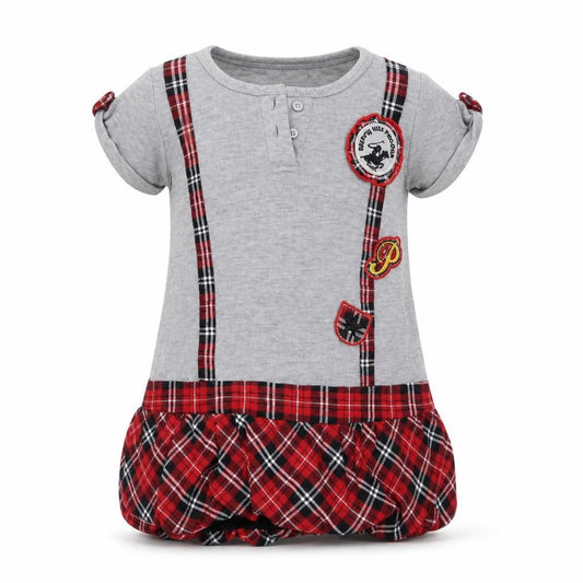 Front view of Beverly Hills Polo Club women’s grey mini set, size S