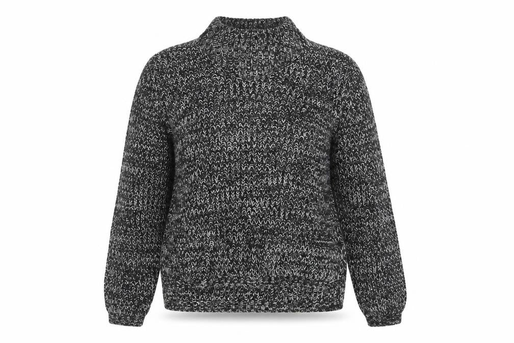 Front view of Papaya women’s black jumper, size S