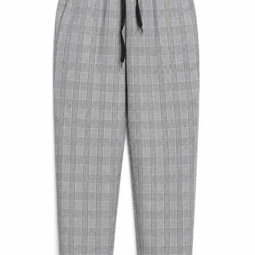 Preworn Womens Black Check  Trousers  Size L L26 in