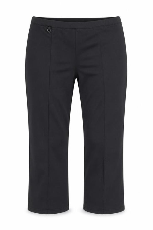 Front view of Marisota women’s green trousers, size UK 24, 28-inch leg