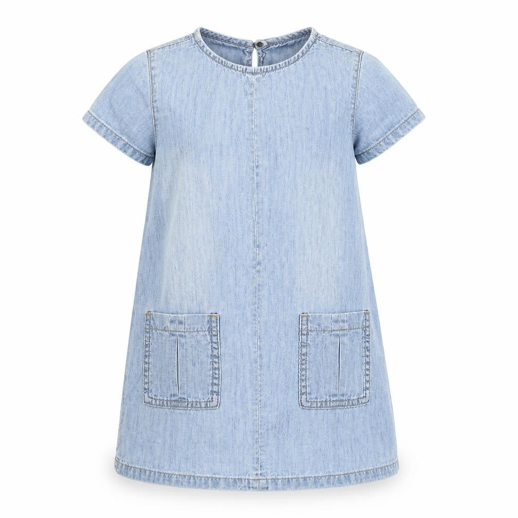 Front view of Next girls’ blue a-line, size S