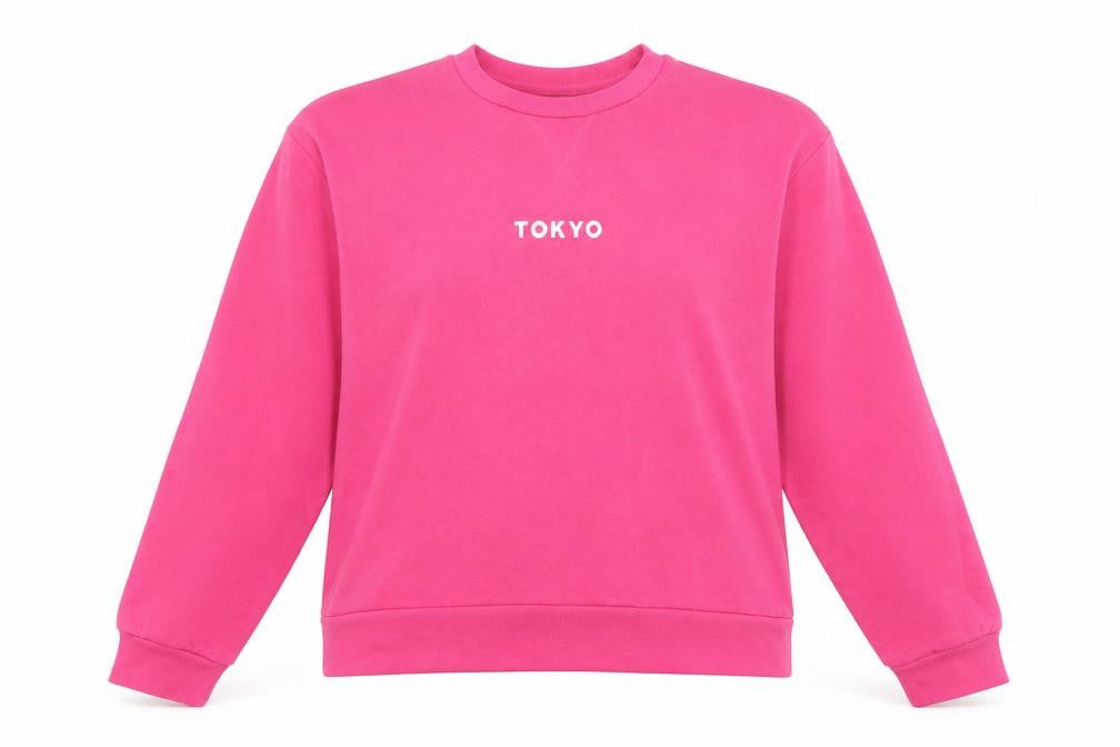 Front view of Primark women’s pink jumper, size M