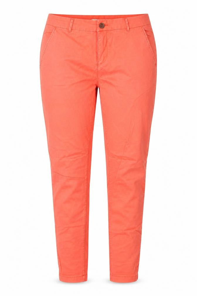 Front view of H&M women’s pink trousers, size UK 10, 30.5-inch leg