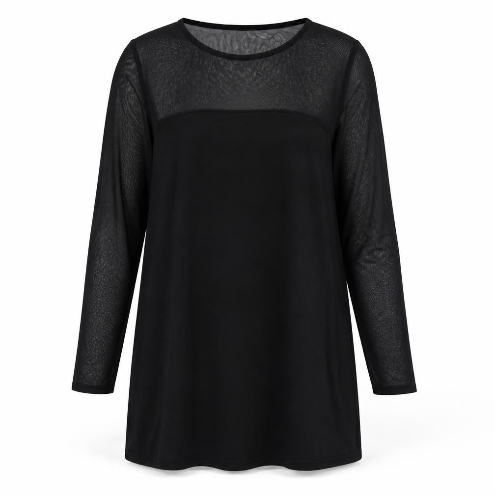 Front view of Missguided women’s black a-line, size UK 14