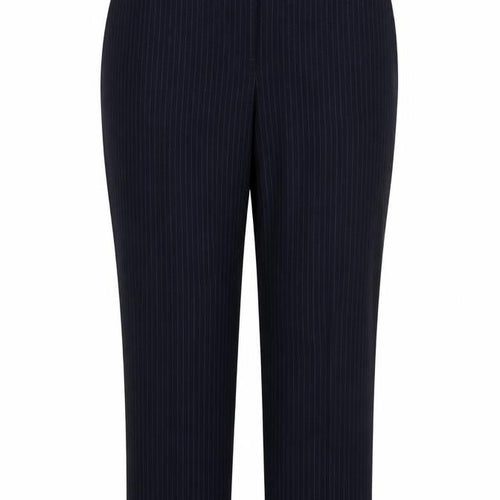 Marks and Spencer Womens Blue Striped  Trousers  Size 14 L31 in