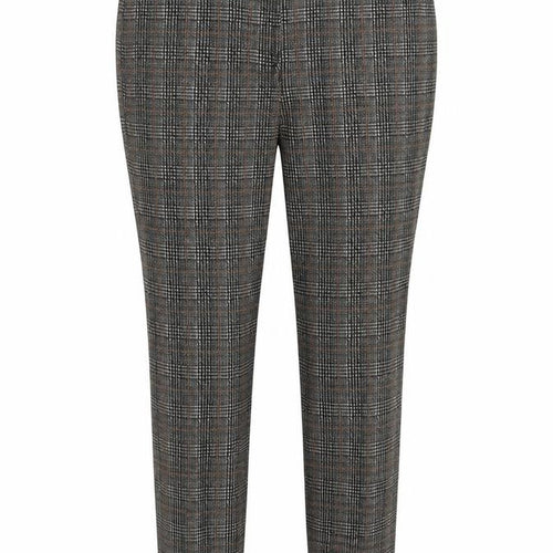 Dorothy Perkins Womens Brown Check  Capri Trousers Size 10 L26 in