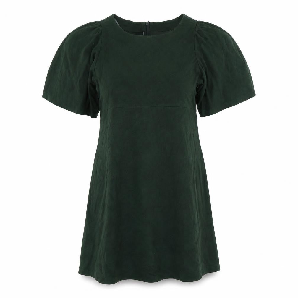 Front view of Mango women’s green a-line, size XS