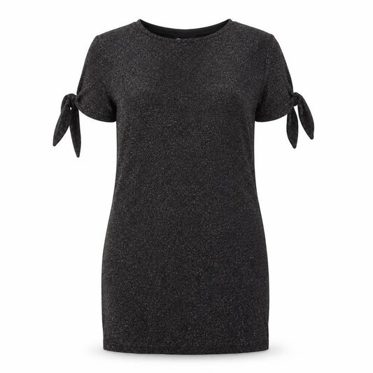 Front view of Dorothy Perkins women’s black a-line, size UK 6