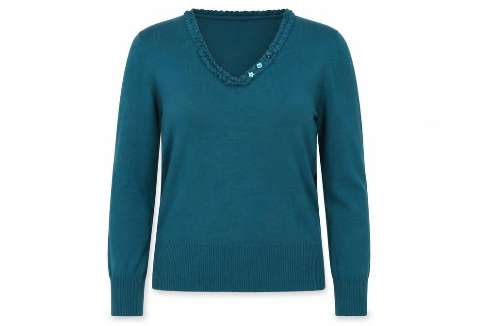 BHS Womens Blue  Knit Pullover Jumper Size 10