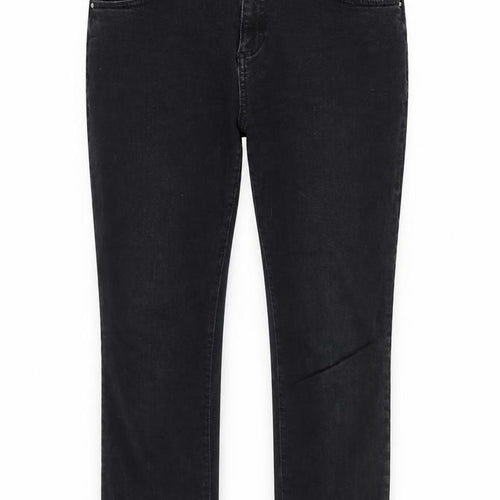 Taylor Womens Black  Denim Straight Jeans Size 8 L28 in