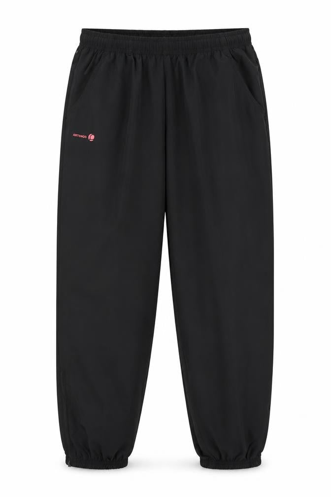 Preworn Mens Black   Windbreaker Trousers Size 28 in L30 in - Elastic Waist